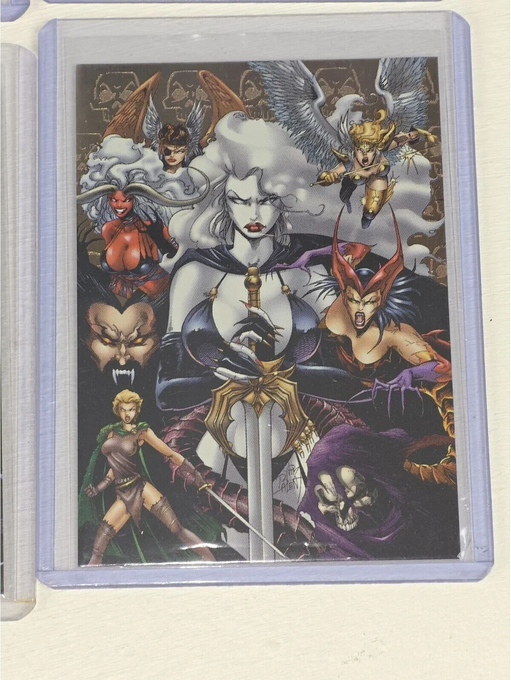 5x Lot Lady Death 1996 Series 3 FRACTAL Mystery Chase C-5 Steven Hughes Art RARE